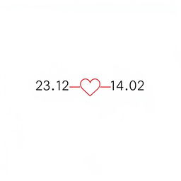 A minimalistic T-shirt design featuring two simple dates: '23