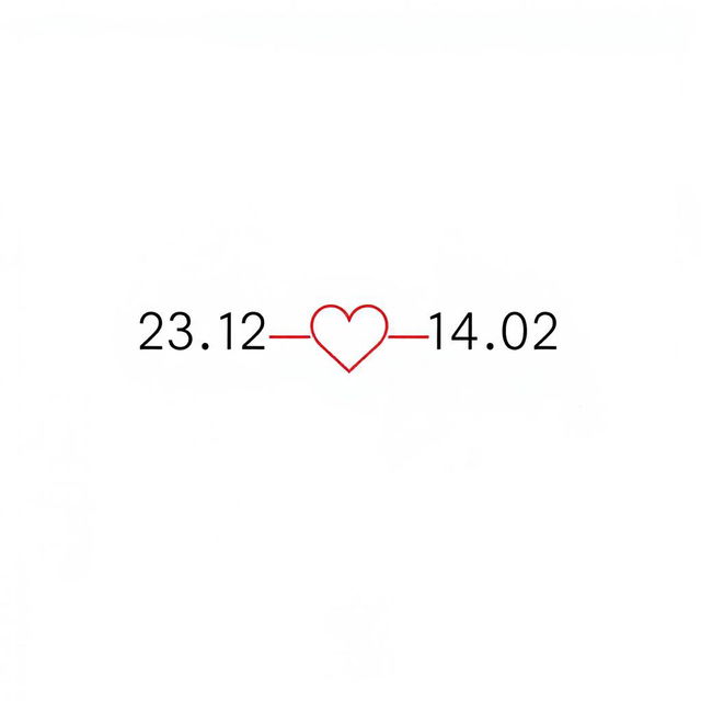 A minimalistic T-shirt design featuring two simple dates: '23