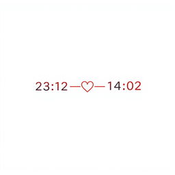 A minimalistic T-shirt design featuring two simple dates: '23