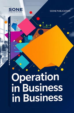 A dynamic and engaging book cover design for the publication titled "Operation in Business" by Sone Publication
