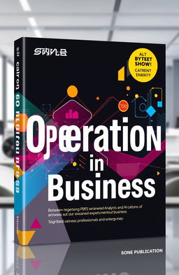 A dynamic and engaging book cover design for the publication titled "Operation in Business" by Sone Publication