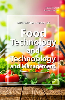 An elegant and modern cover design for an international journal titled 'International Journal of Food Technology and Management'