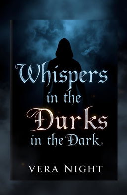 Book cover design for 'Whispers in the Dark' by Vera Night, featuring a dark, atmospheric theme
