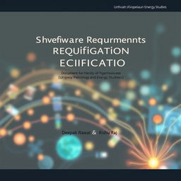 Cover page design for a Software Requirements Specification (SRS) report