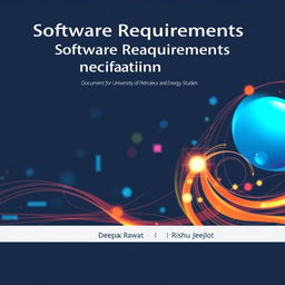 Cover page design for a Software Requirements Specification (SRS) report