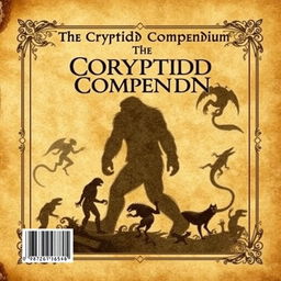 The back cover design for the ebook 'The Cryptid Compendium', measuring 6 x 9 inches