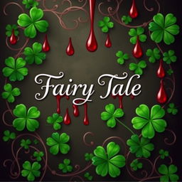 A graphic cover design for a fairy tale retelling, showcasing intricate arabesques that weave through the background, creating an enchanting and romantic atmosphere