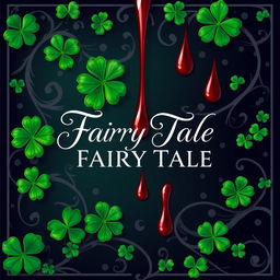A graphic cover design for a fairy tale retelling, showcasing intricate arabesques that weave through the background, creating an enchanting and romantic atmosphere