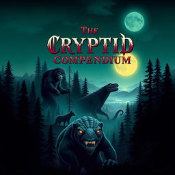 An eye-catching eBook cover for 'The Cryptid Compendium'