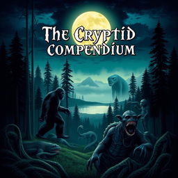 An eye-catching eBook cover for 'The Cryptid Compendium'