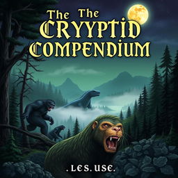 An eye-catching eBook cover for 'The Cryptid Compendium'