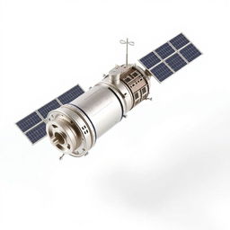 An A4-sized model of a satellite, depicted in a realistic style