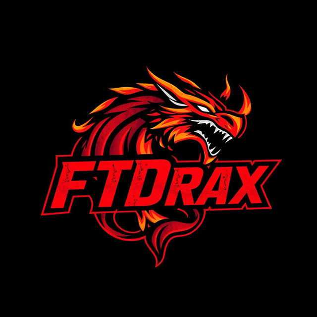 A logo design for the nickname 'FTDrax', symbolizing FireTigerDragon