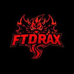 A logo design for the nickname 'FTDrax', symbolizing FireTigerDragon