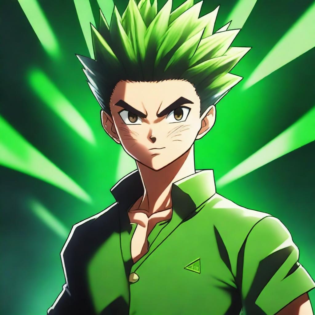 An image of Gon Freecss from Hunter x Hunter, reimagined as a real person