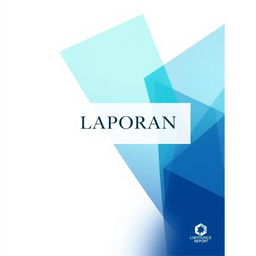A beautifully designed cover page for a report, featuring a modern and professional aesthetic