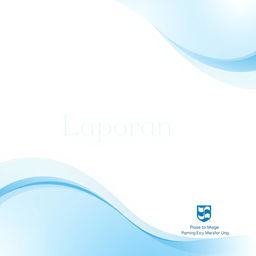 A sleek and modern cover page for a report, featuring an elegant and professional design