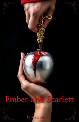 A striking image of a male hand positioned above a female hand