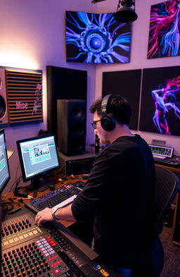 A sound specialist engaged in media technology, working creatively in the field of audiovisual art