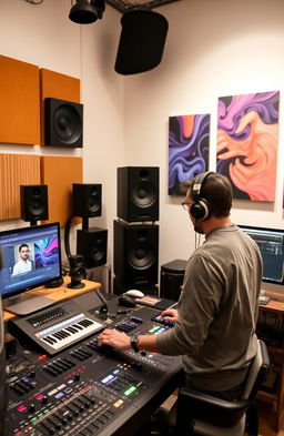 A sound specialist engaged in media technology, working creatively in the field of audiovisual art