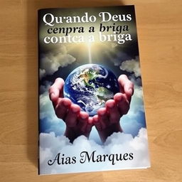 A visually striking book cover featuring two hands cradling the Planet Earth, surrounded by soft, ethereal clouds that enhance the mystical vibe