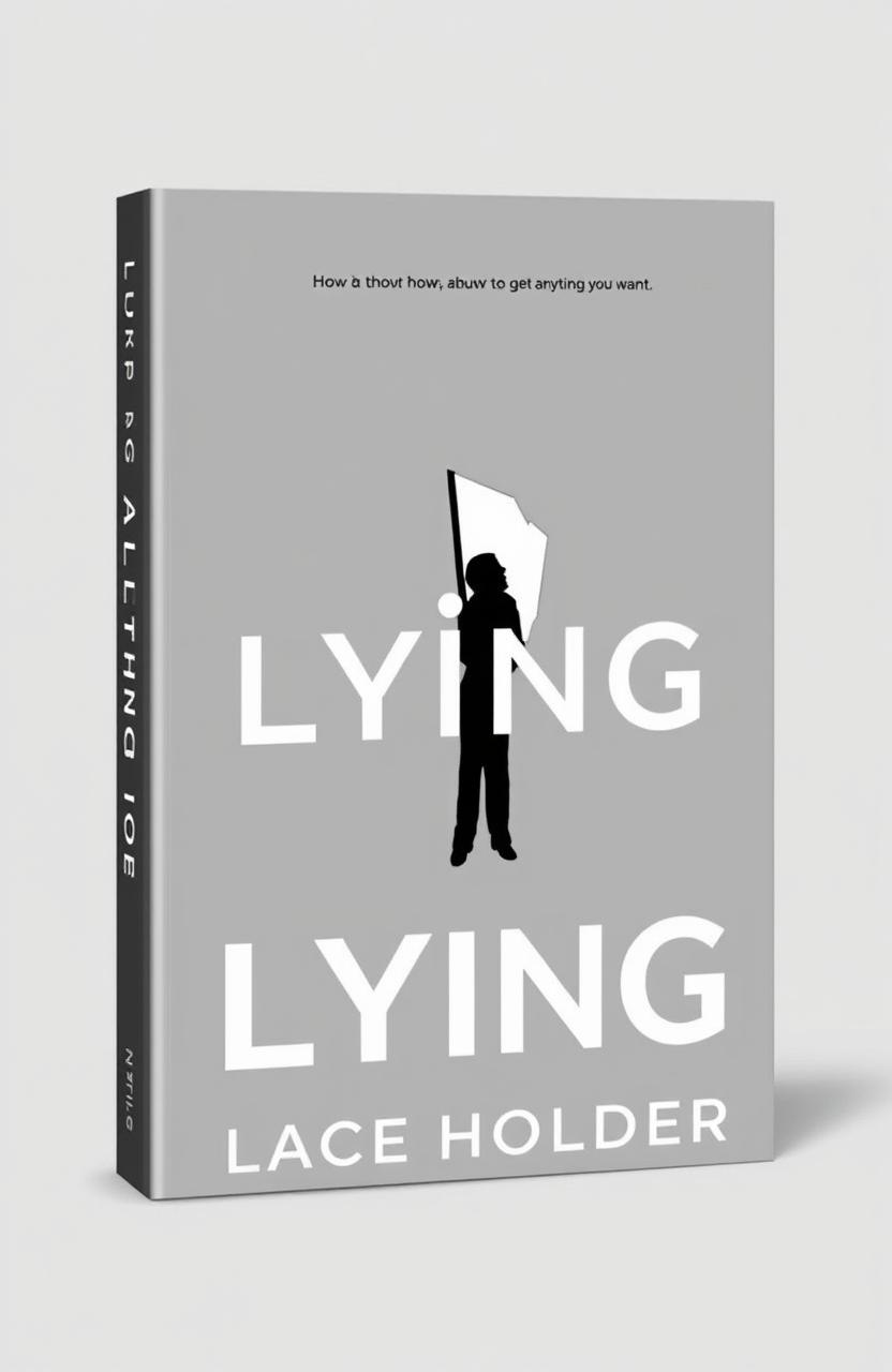 A minimalistic and beautiful book cover design for the title "Lying - How to get anything you want" by Place Holder