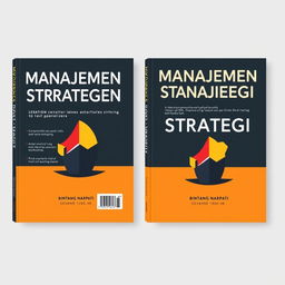 Desain sampul buku depan dan belakang profesional dan menarik untuk buku berjudul 'MANAJEMEN STRATEGI' oleh BINTANG NARPATI