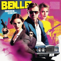 A high-resolution movie poster for an action-comedy titled 'Bently', designed in digital art