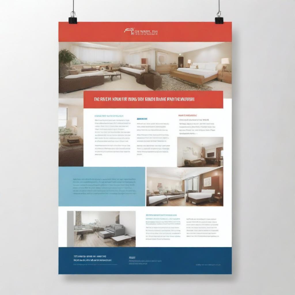 A high-resolution digital art poster, promoting corporate offers for employees of a homestay brand