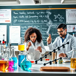 An engaging and visually informative representation of chemical kinetics, thermodynamics, and organic chemistry