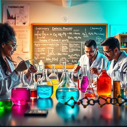 An engaging and visually informative representation of chemical kinetics, thermodynamics, and organic chemistry
