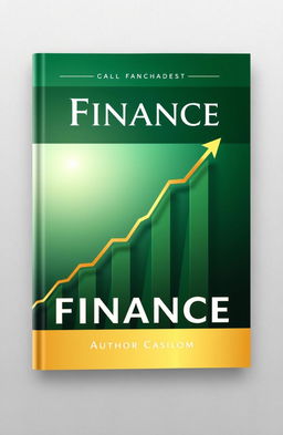 A professional and modern book cover design for a finance book