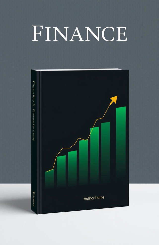 A professional and modern book cover design for a finance book