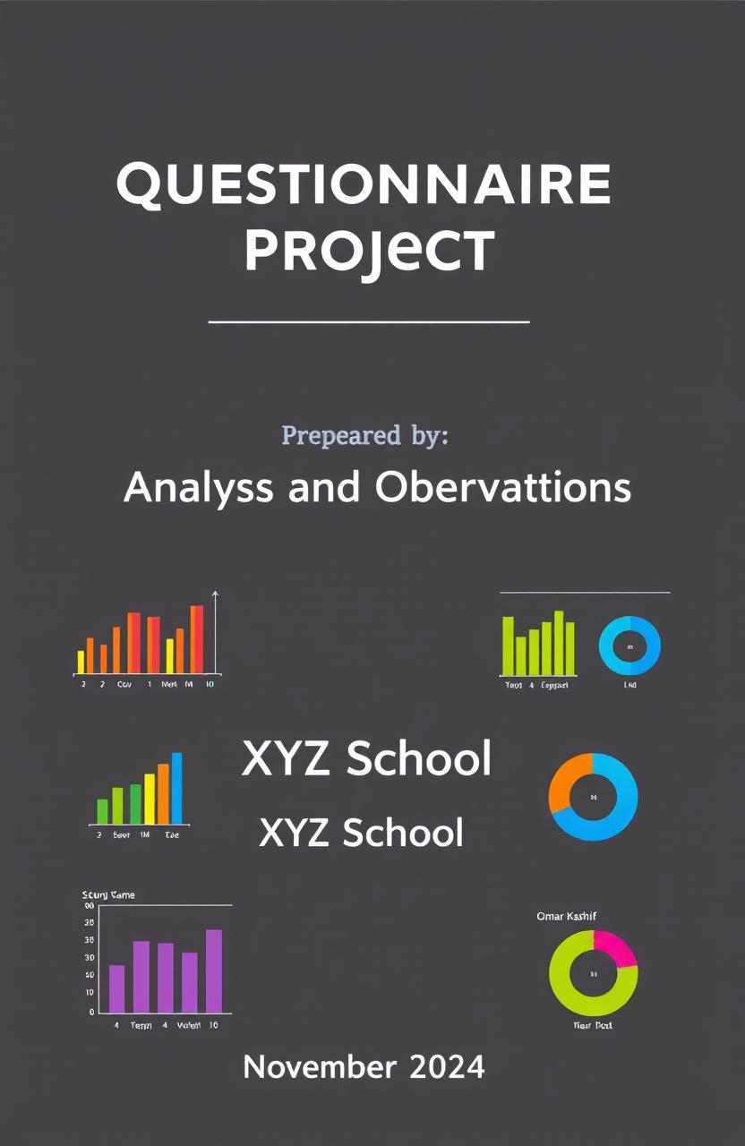A professional and visually engaging cover page for a student questionnaire project