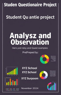 A professional and visually engaging cover page for a student questionnaire project