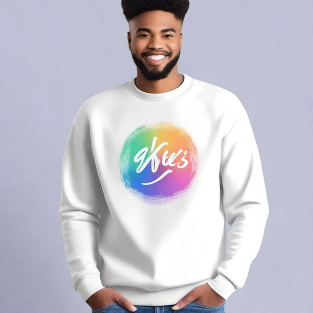 A high-resolution digital art of a premium quality sweatshirt