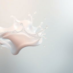 An abstract and artistic depiction of a fluid substance resembling semen, emphasizing textures and organic shapes