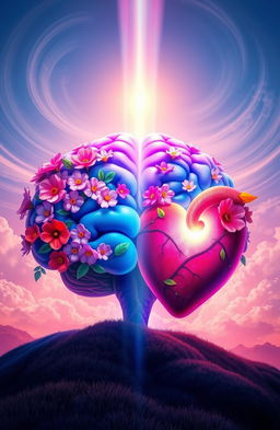 An artistic representation of the concept of 'Mental Heart and Mind'
