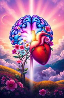 An artistic representation of the concept of 'Mental Heart and Mind'