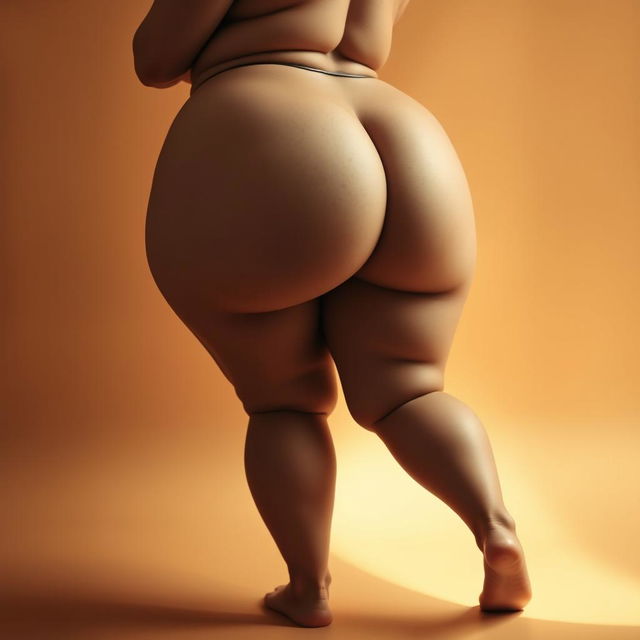 A voluptuous bbw woman posing artistically, emphasizing her beautiful curves