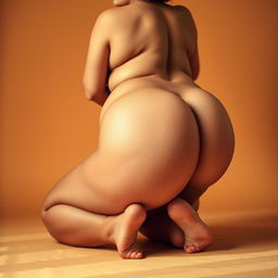 A voluptuous bbw woman posing artistically, emphasizing her beautiful curves