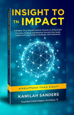 A book cover design for 'Insight to Impact: Embark on a Transformative Journey to Unlock Purpose and Maximize Impact with Your Guide to Strategic Self-Awareness' by Kamilah Sanders