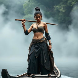 A female pirate from the Ayutthaya period, dressed like a villager from Bang Rachan