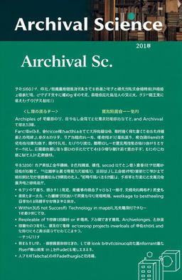 A detailed academic manuscript on archival science