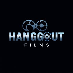 A modern and elegant logo design for a film production house named 'HANGOUT FILMS'