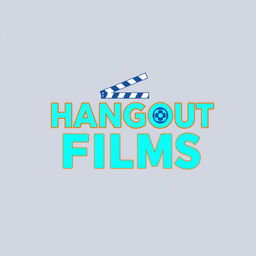 A modern and stylish wordmark logo for a film production company named 'HANGOUT FILMS'
