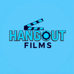A modern and stylish wordmark logo for a film production company named 'HANGOUT FILMS'