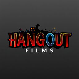 A captivating wordmark logo for a film production house named 'HANGOUT FILMS'