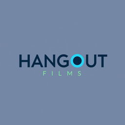 A sleek and contemporary wordmark logo for a modern film production house named 'HANGOUT FILMS'