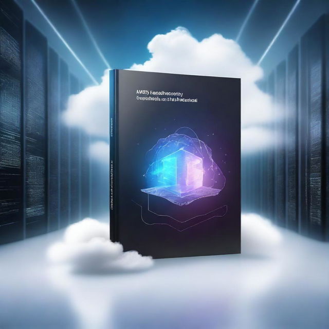 A professional, high-quality digital art image illustrating the cover of a book titled 'AWS Cloud Foundation Study Materials'